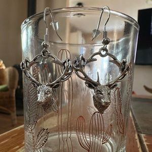 Deer head earrings